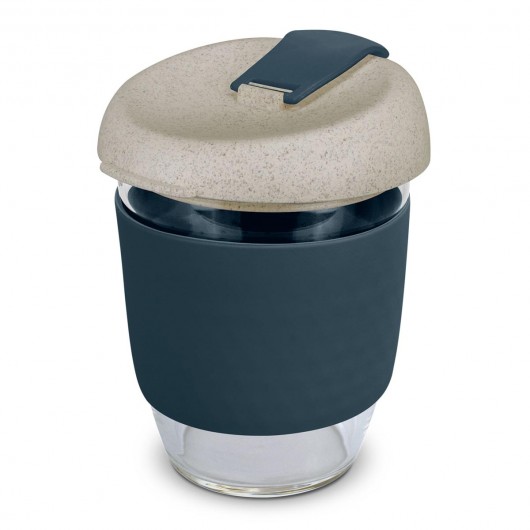Navy 350mL Natura Glass Cups